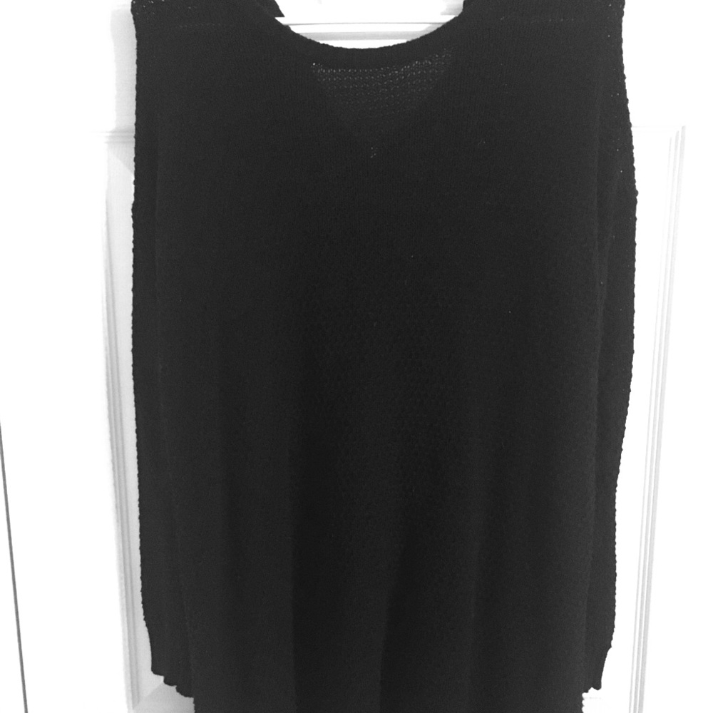 Long black sweater
